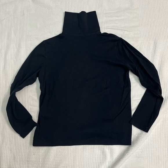 Black Cotton Turtleneck by L.L. Bean - Picture 5 of 6